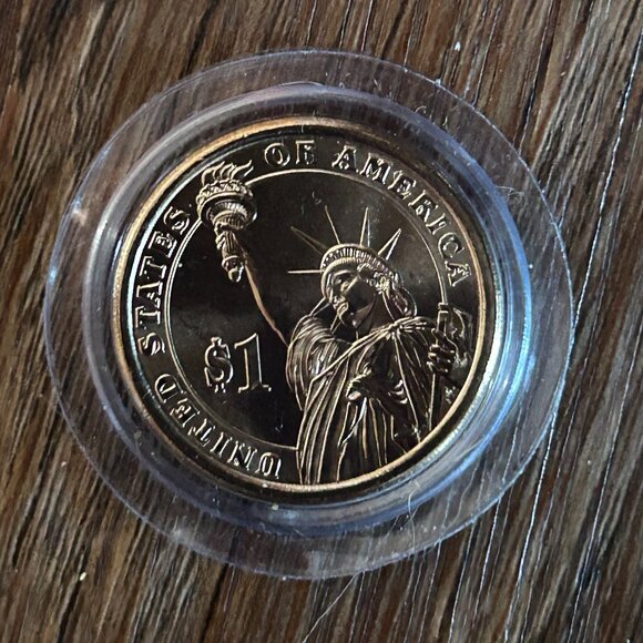 John Quincy Adams 2008 D $1 Coin - Uncirculated - Picture 2 of 2